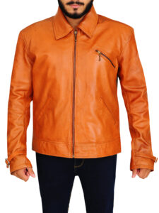 Men Brown Slim Fit Jacket - Image 5