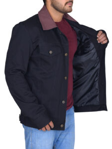 Riverdale Black Cotton Jacket - Image 3