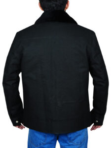 Stylish Black Cotton Jacket - Image 2