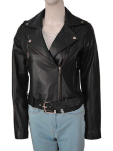 Women Cry Baby Leather Jacket - Image 2