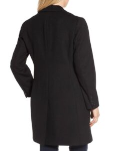 Women Black Wool Coat - Image 2