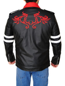 Men Chic Black Leather Jacket - Image 2