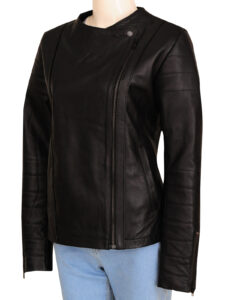 Women Celebrity Black Jacket - Image 4