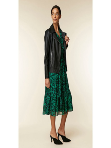 Women Midnight Black Leather Jacket - Image 4