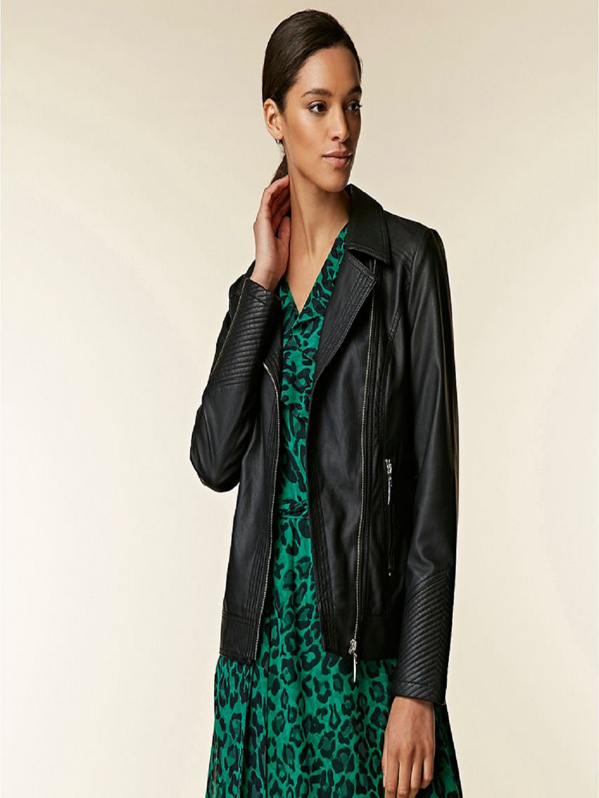 download-10.png Women Midnight Black Leather Jacket - Image 1