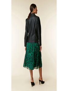 Women Midnight Black Leather Jacket - Image 2