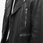 Men Rich Black Leather Jacket - Mauve Tree - Image 3