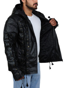 Fancy Black Hoodie Jacket - Image 4