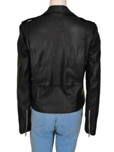 Women Stylish Biker Leather Jacket - Image 2