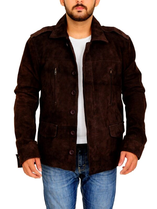 Fifty Shades Dark Brown Leather Jacket