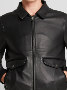 Biker Jacket Men Lambskin Leather Jacket - Image 2