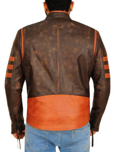 Brown Wolverine Leather Jacket - Image 2