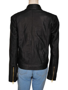 Black Slim Fit Jacket For Her - Image 2