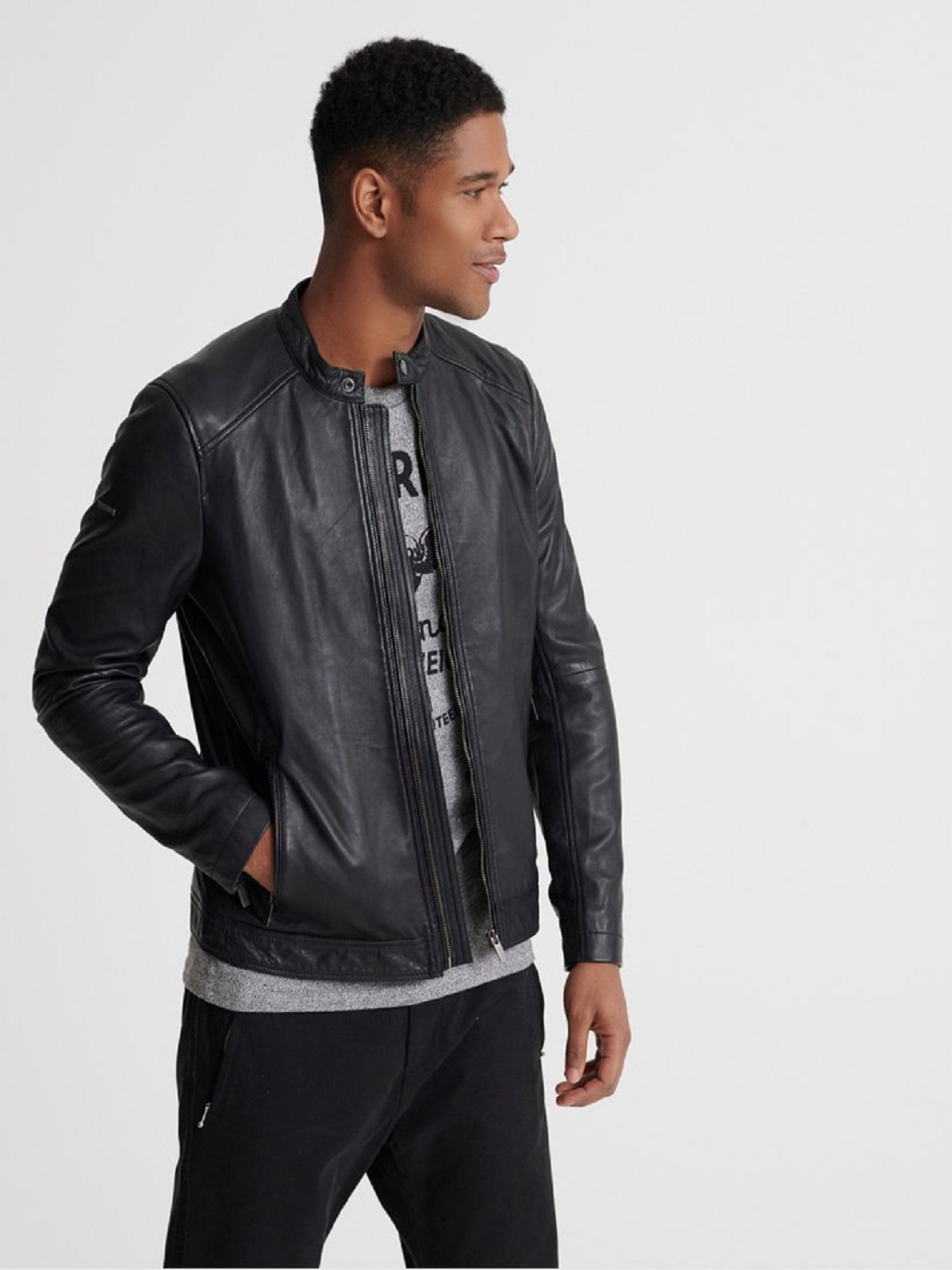 lightweight-leather-for-men.jpg Men Lightweight Leather Jacket - Image 1