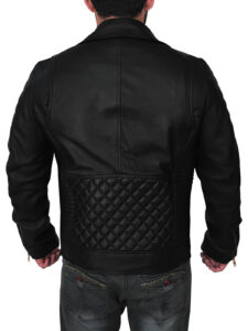 Men Classic Black Brando Jacket - Image 2