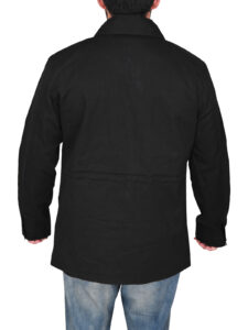 Men Black Utility Jacket - Image 2