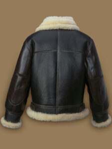 Men Black B3 Flying Jacket - Mauve Tree - Image 2