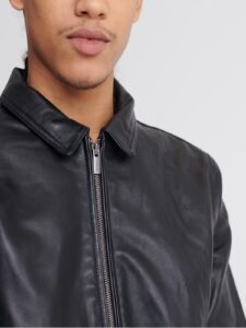 Casual Leather Jacket For Men - Image 5