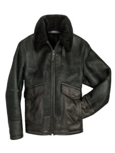 Men Black B3 Bomber Jacket - Image 3