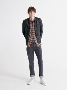 Men Dull Black Leather Jacket - Image 3