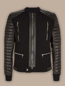 Men Modern Style Bomber Jacket - Mauve Tree
