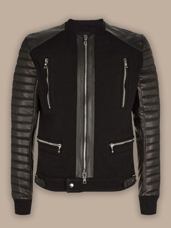 Men Modern Style Bomber Jacket - Mauve Tree