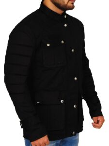 Black Padded Men Jacket - Image 3