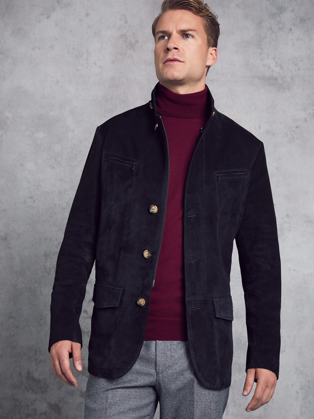men-black-leather-jacket-1-1-1-1-1.jpg Men Black Suede Leather Jacket - Mauve Tree - Image 1