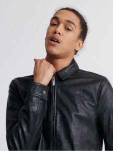 Casual Leather Jacket For Men - Image 4