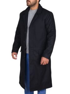 Elegant Black Long Coat - Image 4