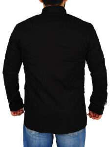 Black Padded Men Jacket - Image 2