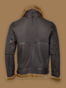 Men Black RAF Pilot Jacket - Image 2