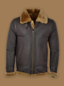 Men Black RAF Pilot Jacket