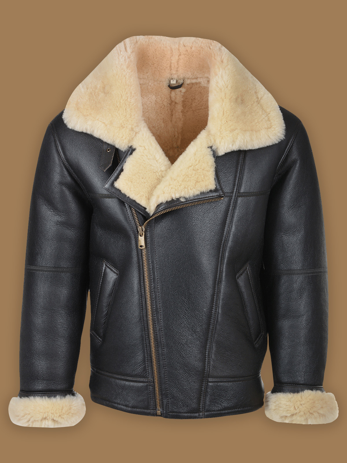 men-black-shearling-leather-jacket-1-1.jpg Men Black B3 Shearling Leather Jacket - Image 1