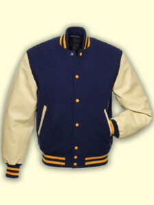 Blue College Varsity Jacket