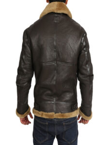 Men Brown B3 Bomber Jacket - Image 2
