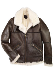 Men B3 Sheepskin Bomber Jacket - Image 3