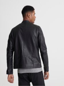 Men Lightweight Leather Jacket - Image 2