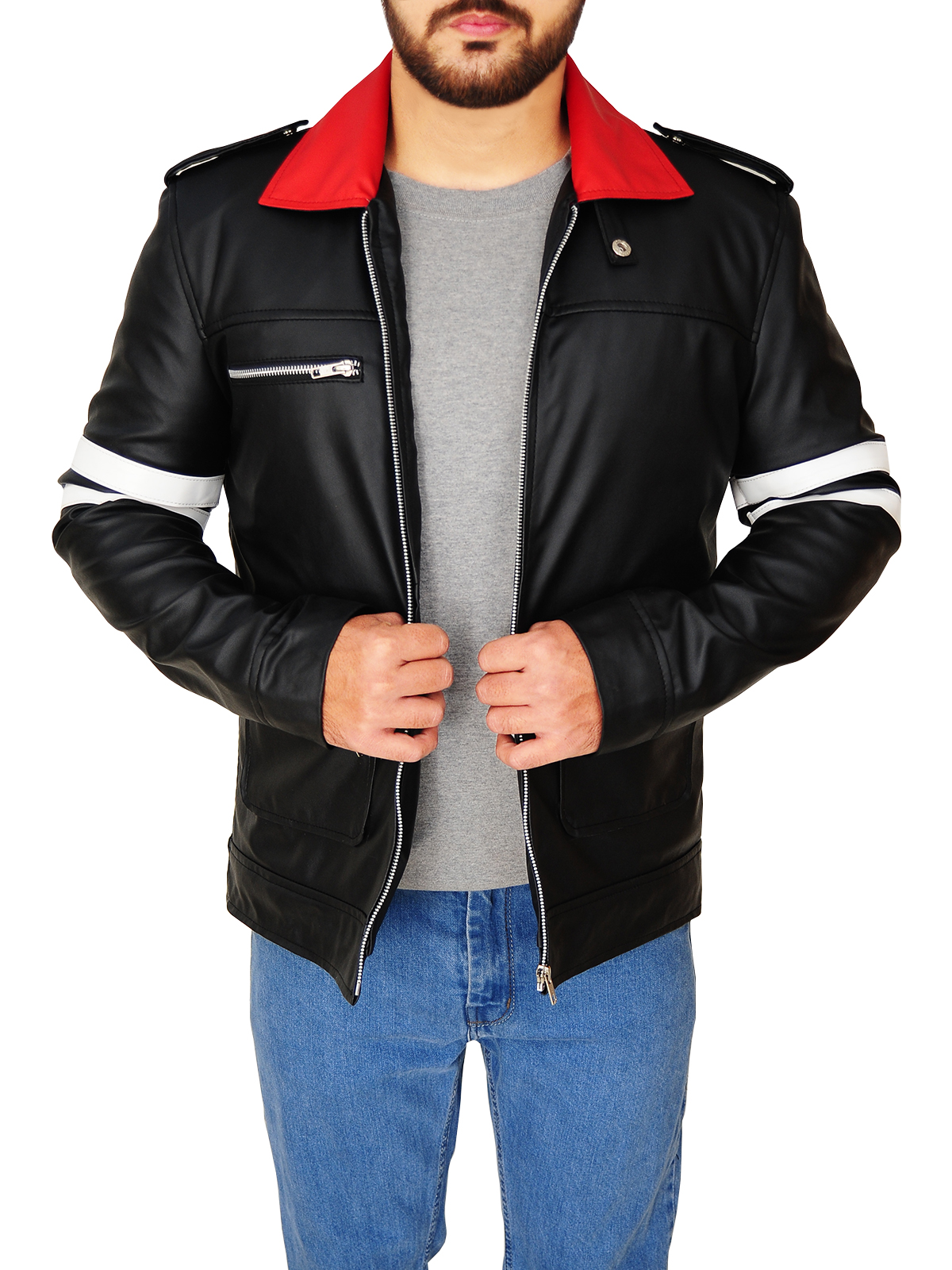 men-dapper-leather-jacket.jpg Men Chic Black Leather Jacket - Image 1