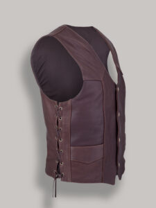Men Classic Red Wine Vest - Image 3
