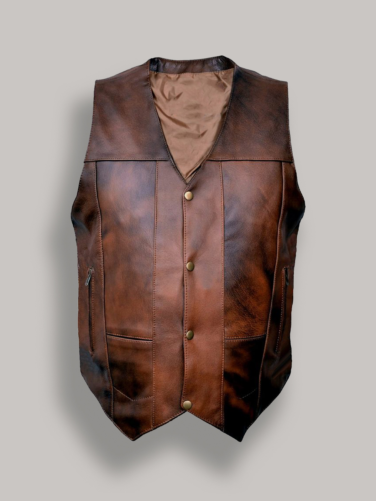 men-distressed-brown-vest-1-1-1-1.jpg Men Distressed Brown Leather Vest - Mauve Tree - Image 1
