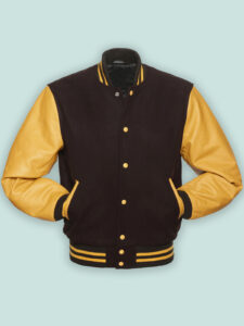 Maroon & Gold Varsity Jacket - Image 3