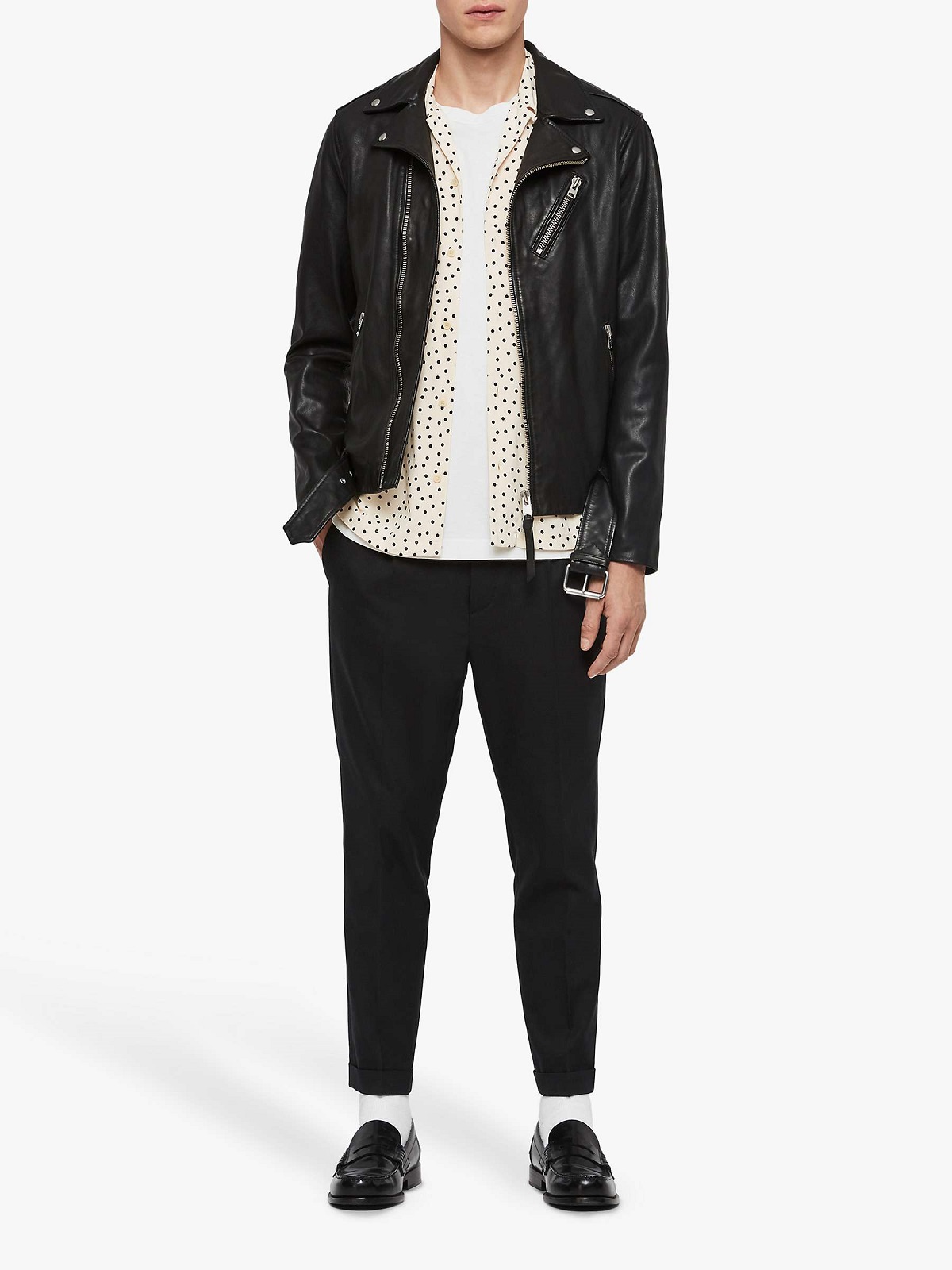 men-pitch-black-leather-jacket.jpg Natty Black Jacket For Men - Image 1