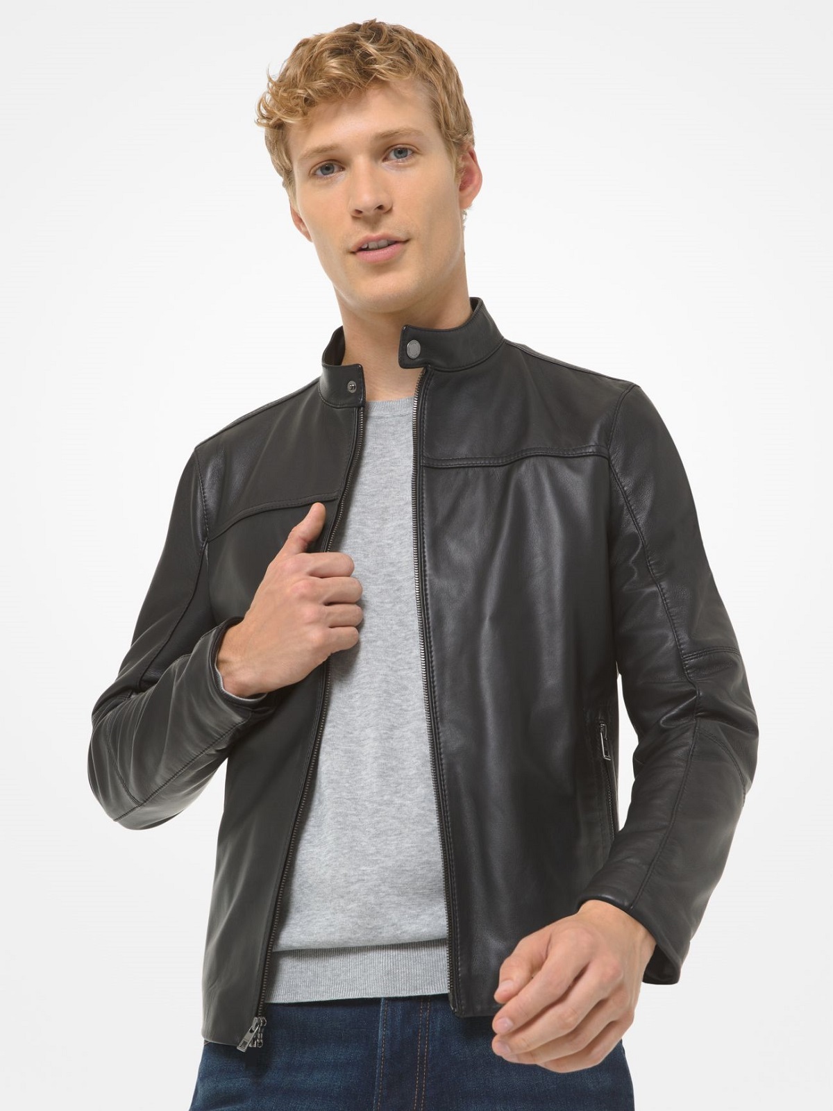 men-racer-jacket.jpg Men Racer Leather Jacket - Image 1
