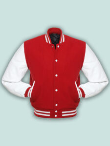 Red White Varsity Jacket - Image 3
