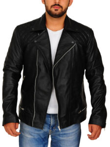 Men's Black Brando Leather Jacket