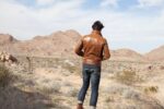 Men Brown Brando Leather Jacket - Image 2