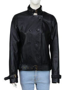 Raven Black Leather Jacket - Image 5