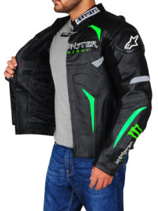 Monster Energy Biker Jacket - Mauve Tree - Image 3