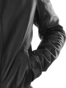 Genuine Style Black Lambskin Leather Jacket For Men - Image 3